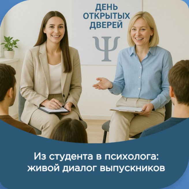 Вебинар - День открытых дверей: «Из студента в психолога: живой диалог выпускников»