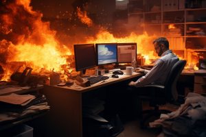 Выгореть на работе