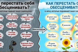 Как перестать себя обесценивать? 10 фраз, которые убивают вашу самооценку