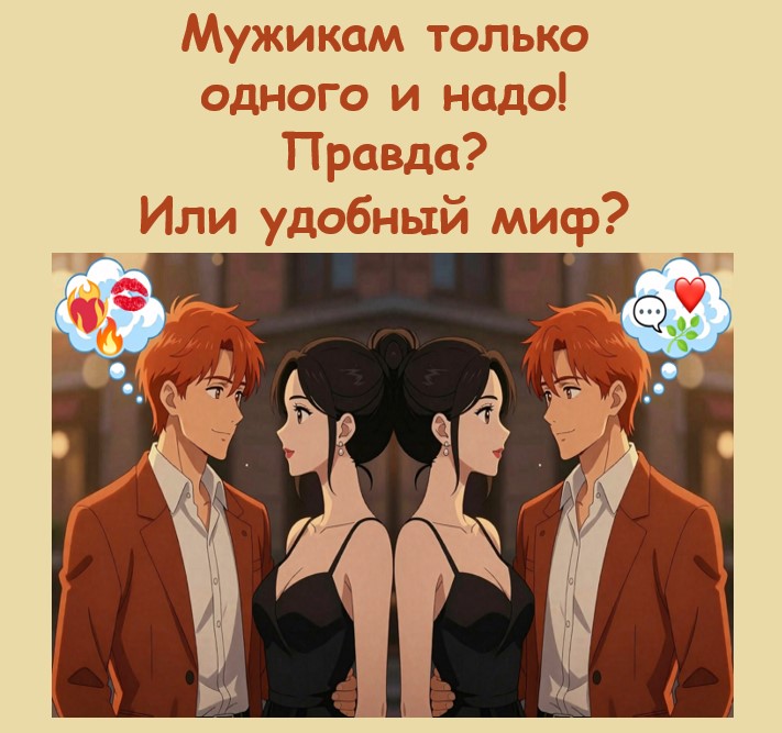 Вебинар «Мужикам только одного и надо! Правда? Или удобный миф?»