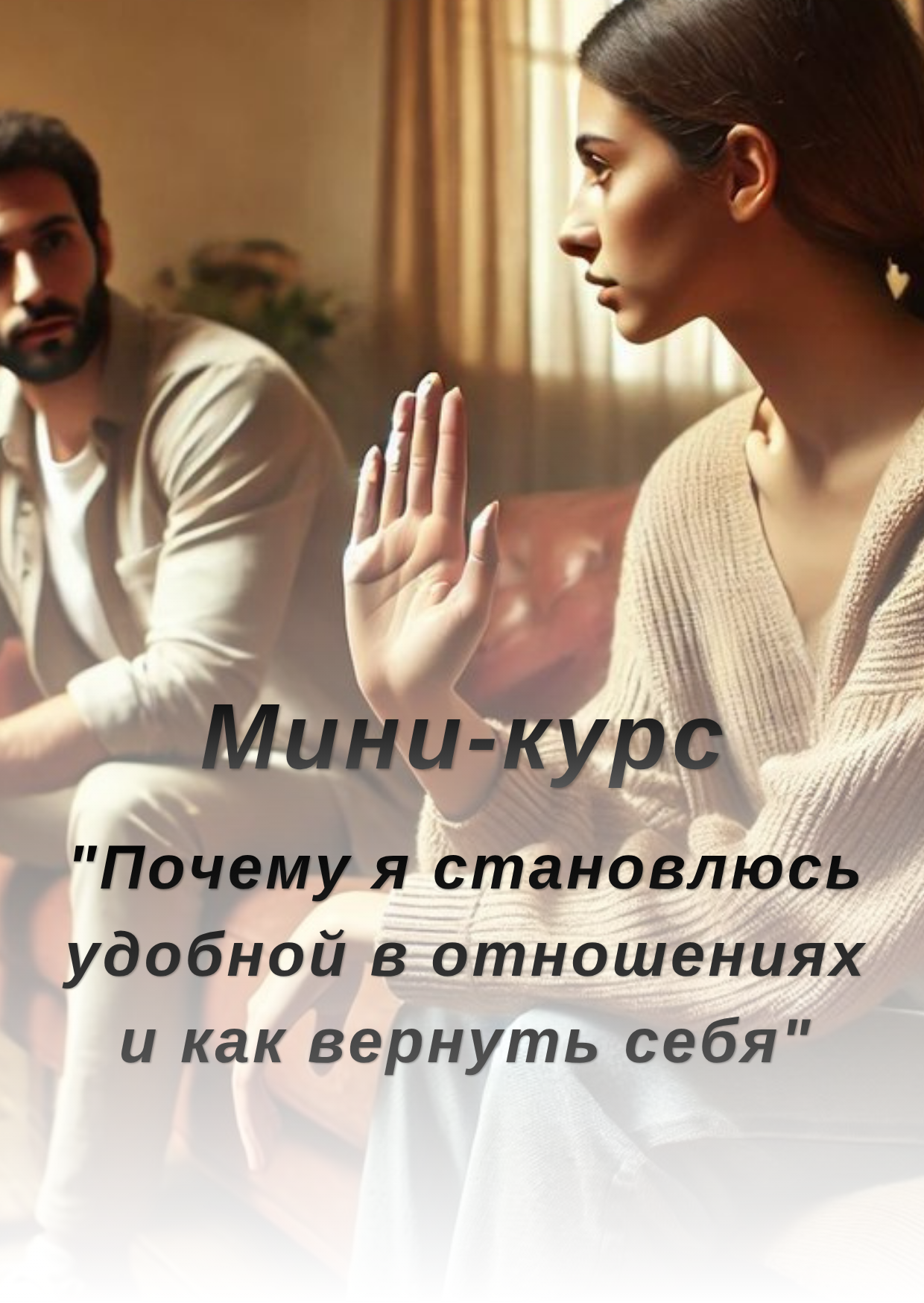 Мини-курс «Почему я становлюсь удобной в отношениях и как вернуть себя