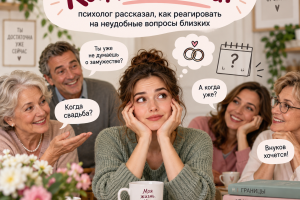 «Когда свадьба?»: клинический психолог Павел Быков — о том, как отвечать на неудобные вопросы близких